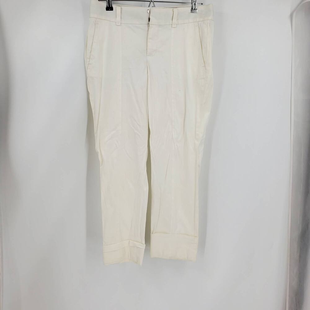 🩵BANANA REPUBLIC Woman Size 4 White Slim Leg Pants